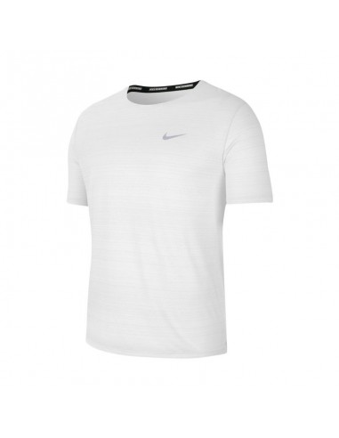 Nike Miler Αθλητικό Ανδρικό T-shirt Dri-Fit Λευκό Μονόχρωμο CU5992-100