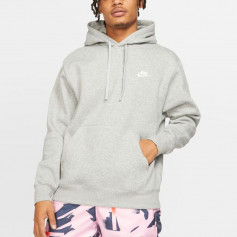 Nike Sportswear Club Ανδρικό Φούτερ με Κουκούλα και Τσέπες Heather Grey BV2654-063