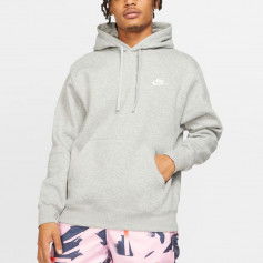Nike Sportswear Club Ανδρικό Φούτερ με Κουκούλα και Τσέπες Heather Grey BV2654-063