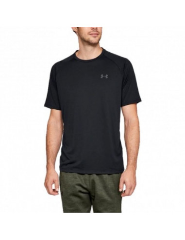 Under Armour Tech 2.0 Ανδρικό Αθλητικό T-shirt Κοντομάνικο Μαύρο 1326413-001