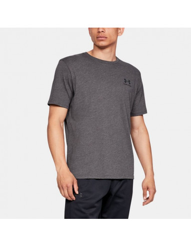 Under Armour Sportstyle Left Chest Ανδρικό Αθλητικό T-shirt Κοντομάνικο Γκρι 1326799-019