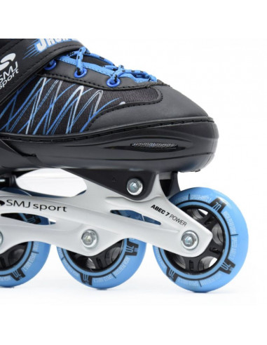 SMJ Sport UT103 Jack Inline Αυξομειούμενα Rollers Μαύρα Παιδικά