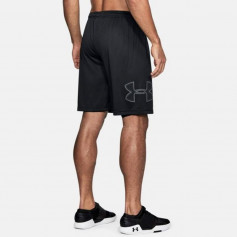 Under Armour Tech Graphic Αθλητική Ανδρική Βερμούδα Μαύρη 1306443-001