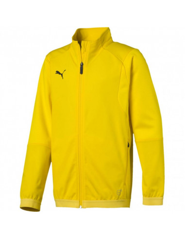 Puma Αδιάβροχο Παιδικό Αθλητικό Μπουφάν Μακρύ με Κουκούλα Κόκκινο 655628-01