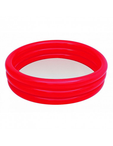 Bestway 51025B Παιδική Πισίνα Φουσκωτή Κόκκινη 122x122x25εκ.