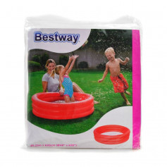 Bestway 51025B Παιδική Πισίνα Φουσκωτή Κόκκινη 122x122x25εκ.
