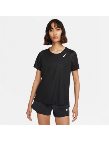 Nike Fit Race Γυναικείο Αθλητικό T-shirt Dri-Fit Μαύρο DD5927-010