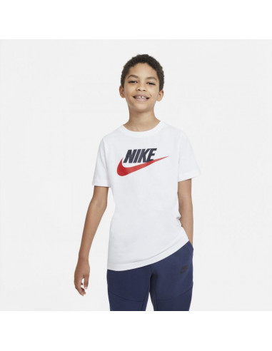 Nike Παιδικό T-shirt Λευκό AR5252-107