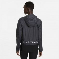 Nike Shield Γυναικείο Μπουφάν Running Αδιάβροχο και Αντιανεμικό Γκρι DC8041-010