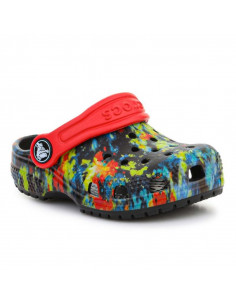 Crocs Παιδικά Σαμπό Θαλάσσης Classic Tie Dye Graphic 206994-4SW Πολύχρωμα