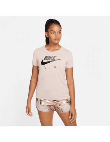 Nike Γυναικείο Αθλητικό T-shirt Dri-Fit Μπεζ DD4342-601