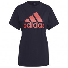 Adidas Essentials Γυναικείο Αθλητικό T-shirt Black/Orange HH8838