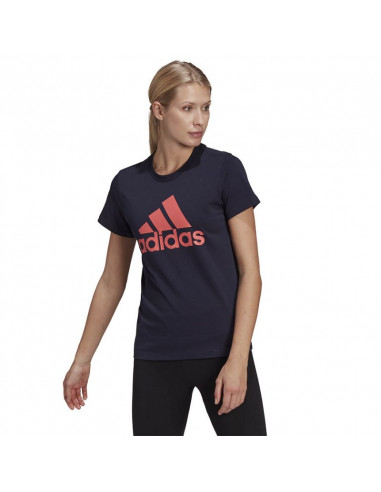 Adidas Essentials Γυναικείο Αθλητικό T-shirt Black/Orange HH8838