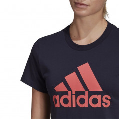 Adidas Essentials Γυναικείο Αθλητικό T-shirt Black/Orange HH8838