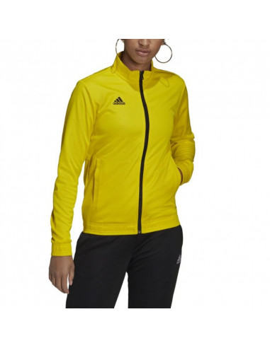 Adidas Entrada 22 Γυναικεία Ζακέτα Φούτερ Κίτρινη HI2137