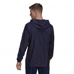 Adidas Arsenal Ανδρικό Μπουφάν Αντιανεμικό Collegiate Navy / Scarlet HB6011