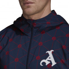 Adidas Arsenal Ανδρικό Μπουφάν Αντιανεμικό Collegiate Navy / Scarlet HB6011