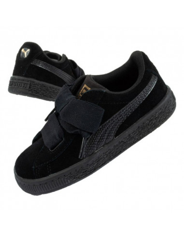 Puma Παιδικό Sneaker Suede Heart Μαύρο 364918-06