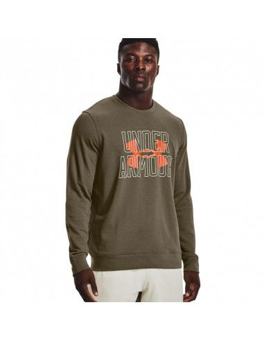 Under Armour Rival Terry Ανδρικό Φούτερ Χακί 1370391-361