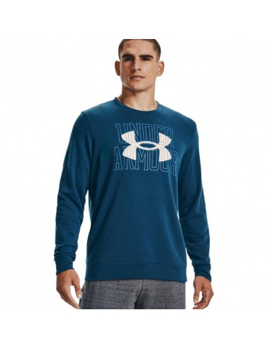 Under Armour Rival Terry Ανδρικό Φούτερ Μπλε 1370391-458