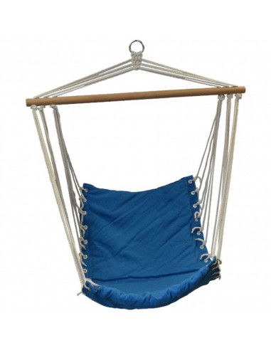 Hammock Brazilian armchair Natura Royokamp with sewn-in pillow 90x50 cm cornflower blue 1013428