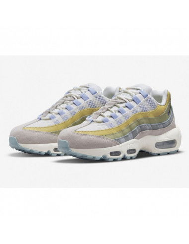Nike Air Max 95 Γυναικεία Chunky Sneakers White / Green / Blue DR7867-100