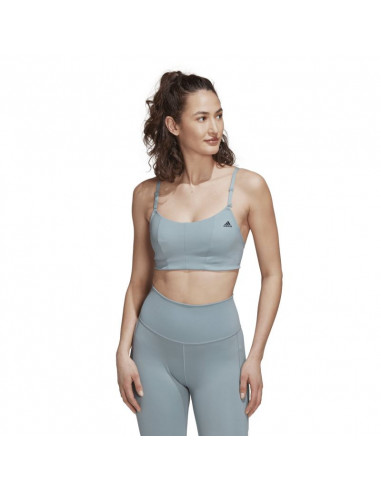 Adidas Yoga Studio Γυναικείο Αθλητικό Μπουστάκι Magic Grey HF2269
