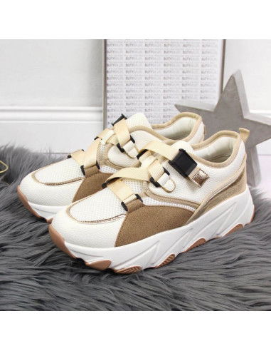 Sneakers on the platform Potocki W WOL55 cream