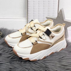 Sneakers on the platform Potocki W WOL55 cream