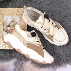 Sneakers on the platform Potocki W WOL55 cream