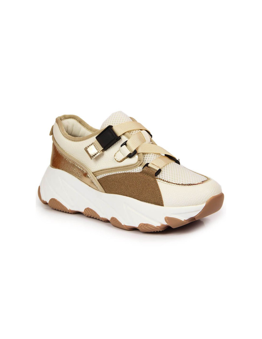 Sneakers on the platform Potocki W WOL55 cream