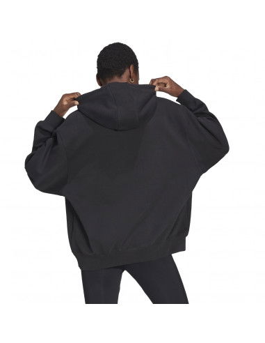 Adidas Adicolor Oversize Γυναικείο Φούτερ με Κουκούλα Μαύρο HC7104