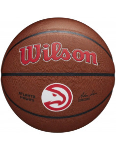 Wilson NBA Atlanta Hawks Μπάλα Μπάσκετ Indoor/Outdoor WTB3100XBATL