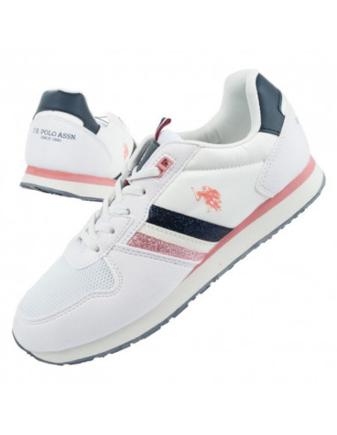 U.S. Polo Assn. Παιδικό Sneaker για Κορίτσι Λευκό NOBIK003A-WHI