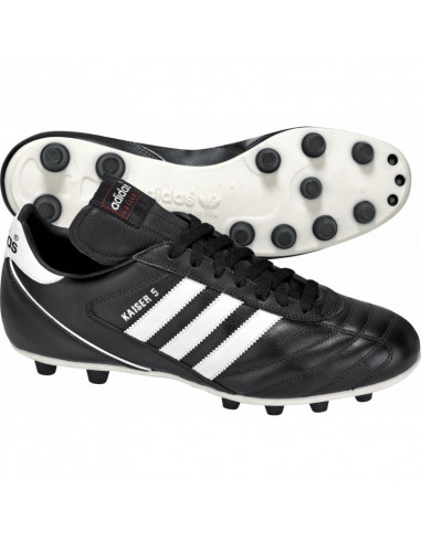 Adidas Kaiser 5 Liga FG 033201 Χαμηλά Ποδοσφαιρικά Παπούτσια με Τάπες Black / Footwear White / Red