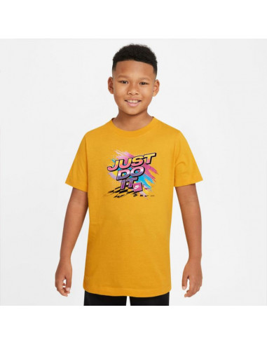 Nike Παιδικό T-shirt Κίτρινο DR9741-752