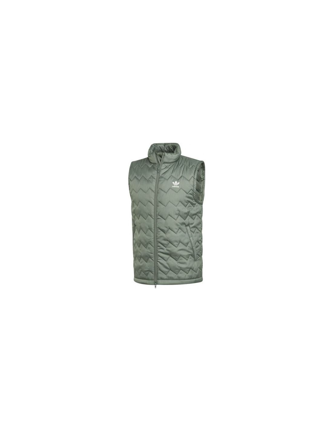Adidas SST Puffy Αμάνικο Ανδρικό Μπουφάν Puffer Πράσινο DH5033