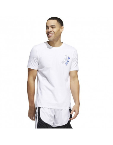 Adidas Skates Ανδρικό T-shirt Λευκό με Στάμπα HL0093