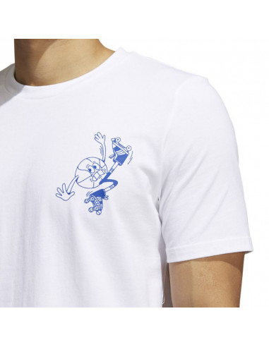 Adidas Skates Ανδρικό T-shirt Λευκό με Στάμπα HL0093