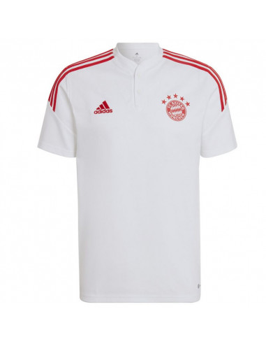adidas performance Adidas FC Bayern Condivo 22 Ανδρική Μπλούζα με Κουμπιά Κοντομάνικη Λευκή HB0614