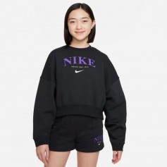 Nike Fleece Παιδικό Φούτερ Μαύρο DV2563-045