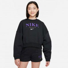 Nike Fleece Παιδικό Φούτερ Μαύρο DV2563-045