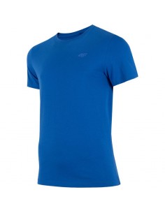 4F Ανδρικό T-shirt Μπλε Μονόχρωμο H4Z22-TSM352-33S