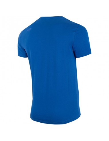 4F Ανδρικό T-shirt Μπλε Μονόχρωμο H4Z22-TSM352-33S
