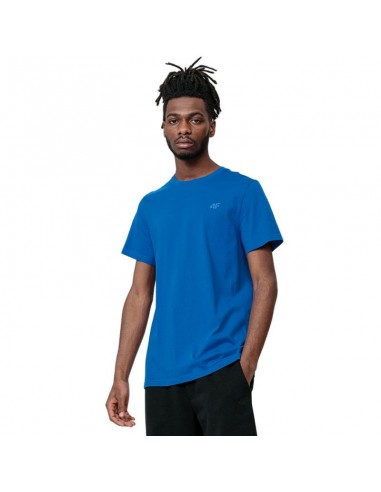 4F Ανδρικό T-shirt Μπλε Μονόχρωμο H4Z22-TSM352-33S