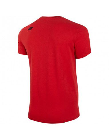 4F Ανδρικό T-shirt Κόκκινο Μονόχρωμο H4Z22-TSM352-62S