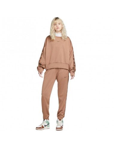Nike Παντελόνι Γυναικείας Φόρμας με Λάστιχο Καφέ DM4645-256