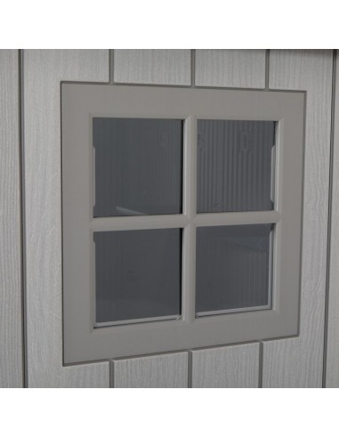 Πλαστική Αποθήκη Κήπου Premium με Διπλή Πόρτα & Αεραγωγό Μ2.27xΠ2.04xΥ2.75m 60310