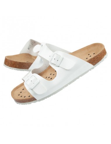Abeba Sandals White W 8087 work slippers
