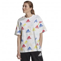 Adidas Essentials Boyfriend Γυναικείο Αθλητικό T-shirt Πολύχρωμο HL4461